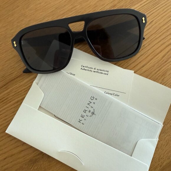 NWT Gucci Aviator Sunglasses - GG1263S 001 UNISEX - Picture 13 of 14